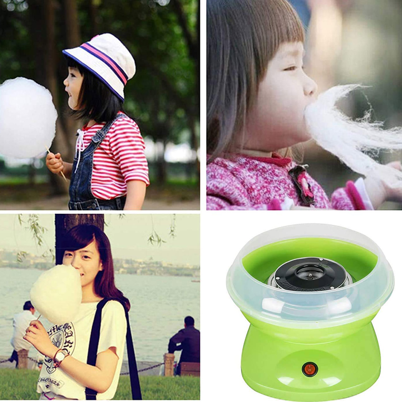 Μηχανή Παρασκευής Μαλλί της Γριάς 500W - Cotton Candy Maker